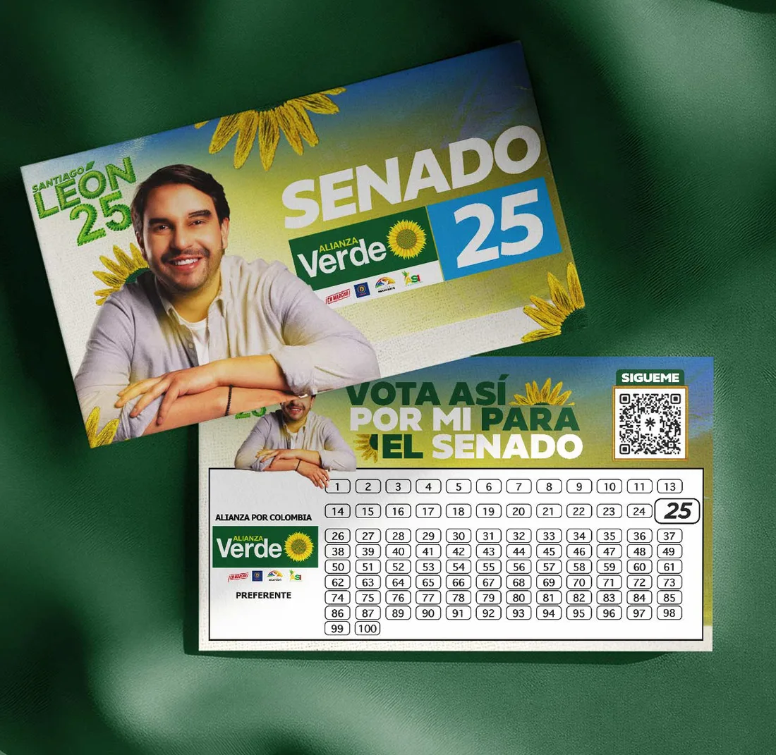 Pieza pedagógica: vota así por mí para el Senado, casilla 25 del tarjetón