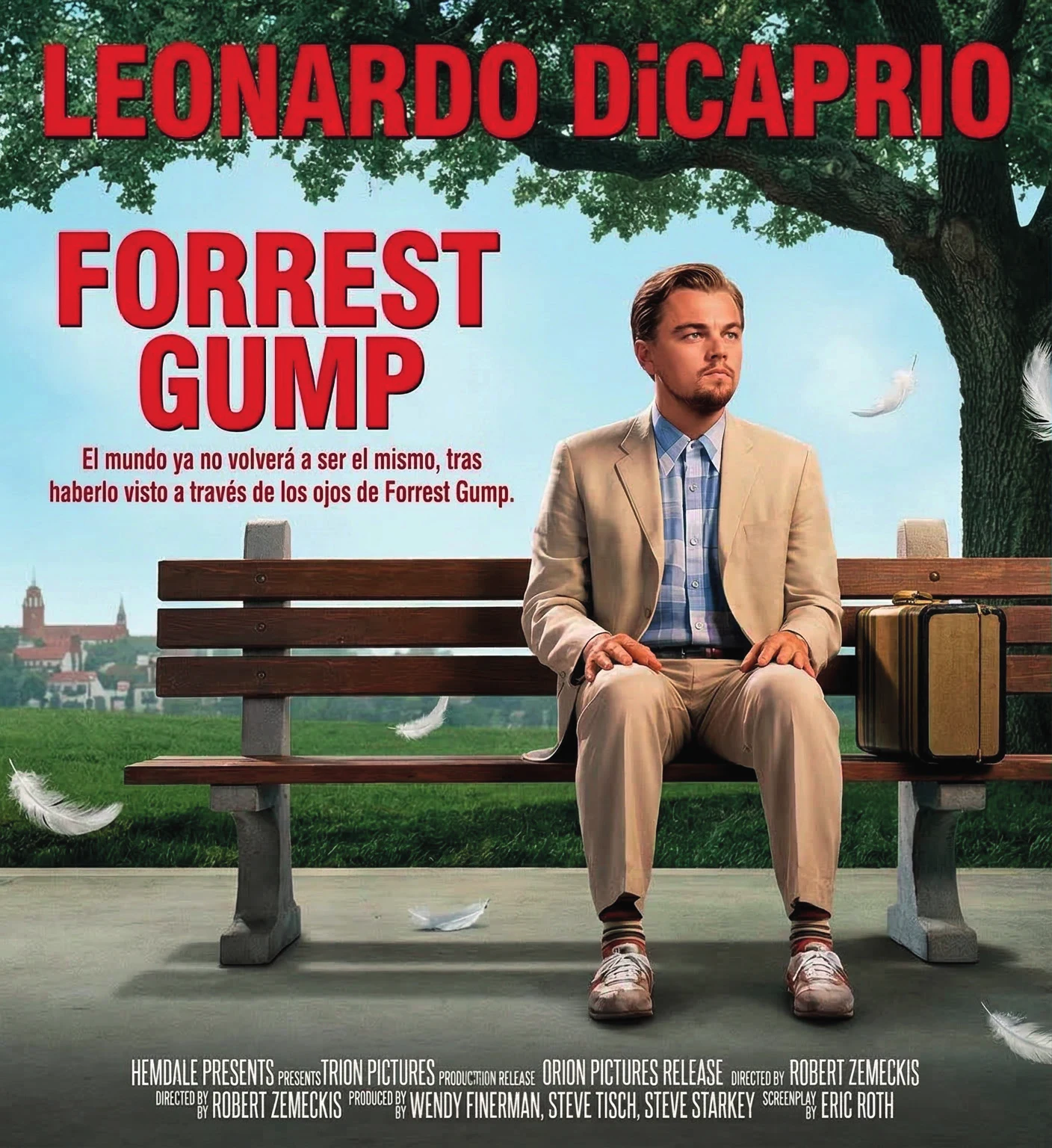 Póster de Forrest Gump con Leonardo DiCaprio