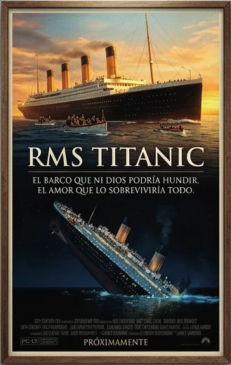 Póster alternativo: RMS Titanic, el barco que ni Dios podría hundir