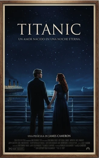 Póster alternativo: Titanic, un amor nacido en una noche eterna